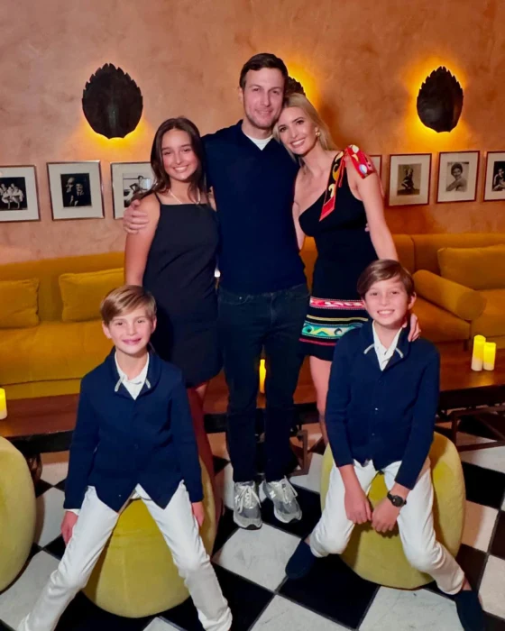 Ivanka Trump and Jared Kushner with their kids: daughter Arabella and sons Joseph (right) and Theodore.@ivankatrump via Instagram