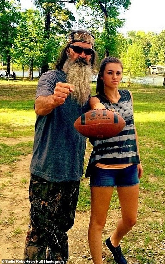 Duck Dynasty's Sadie Robertson Huff posted a statement Sunday to her 5.2 million Instagram followers referencing her beloved grandfather, and the positive mindset he instilled in her